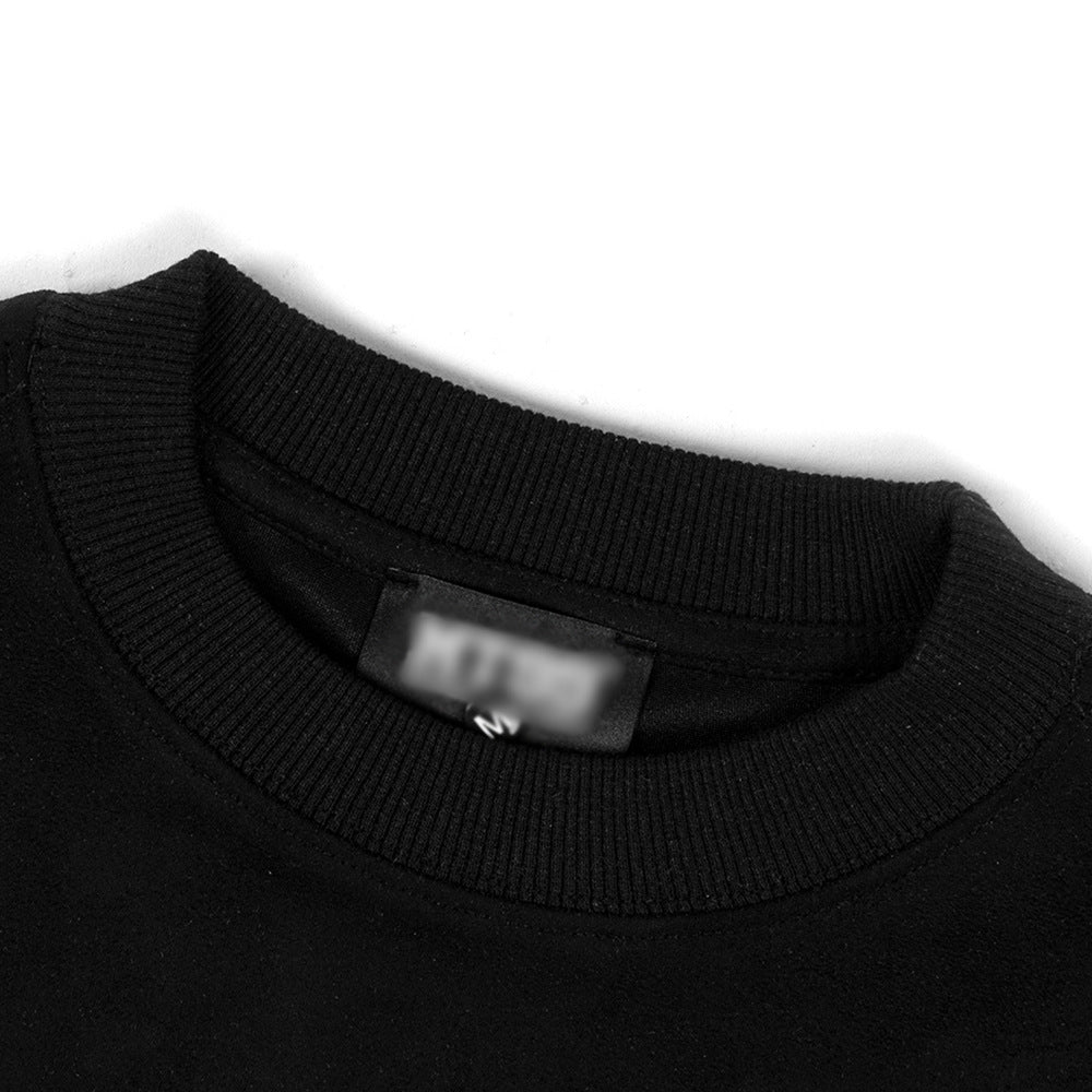Men's Embroidered Letter Short-sleeved T-shirt