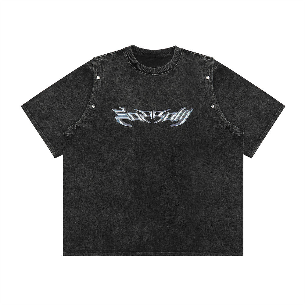 Men's Personalized Punk Letter T-shirt