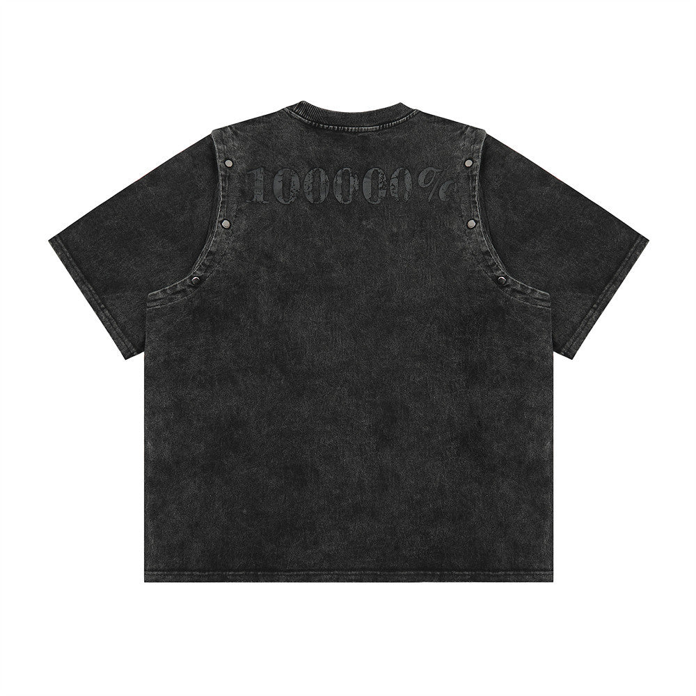 Men's Personalized Punk Letter T-shirt