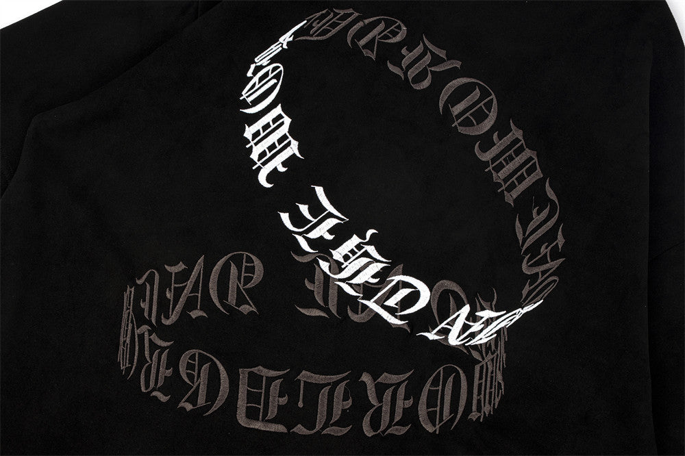 Men's Embroidered Letter Short-sleeved T-shirt