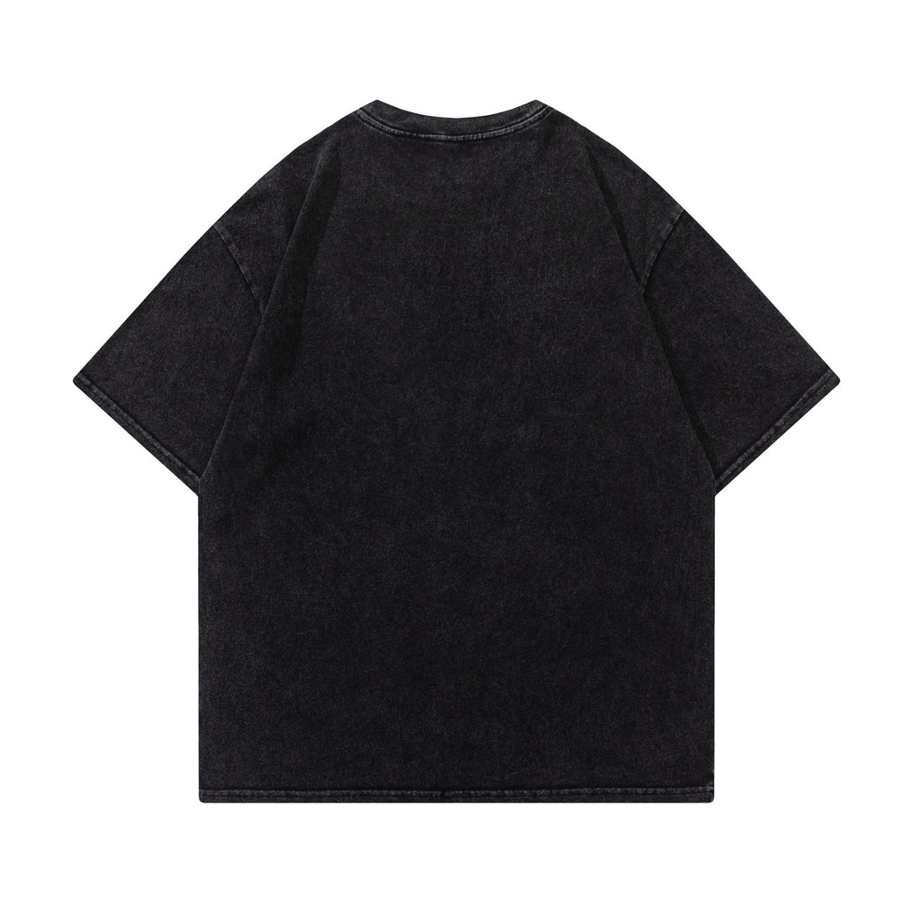Letter Short Sleeve Doberman Pinscher Printed T-shirt