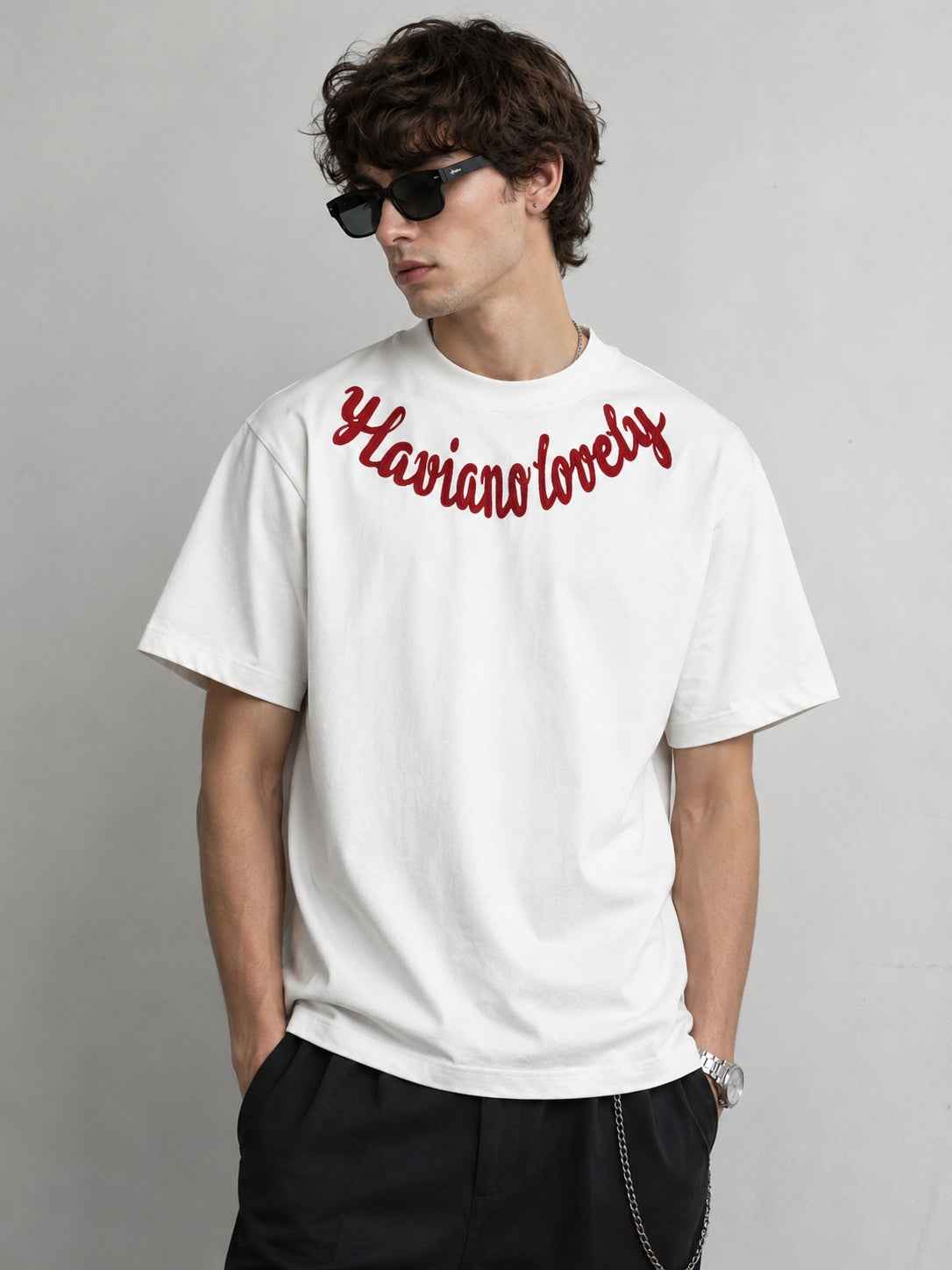Letter-printed Short-sleeve T-shirt