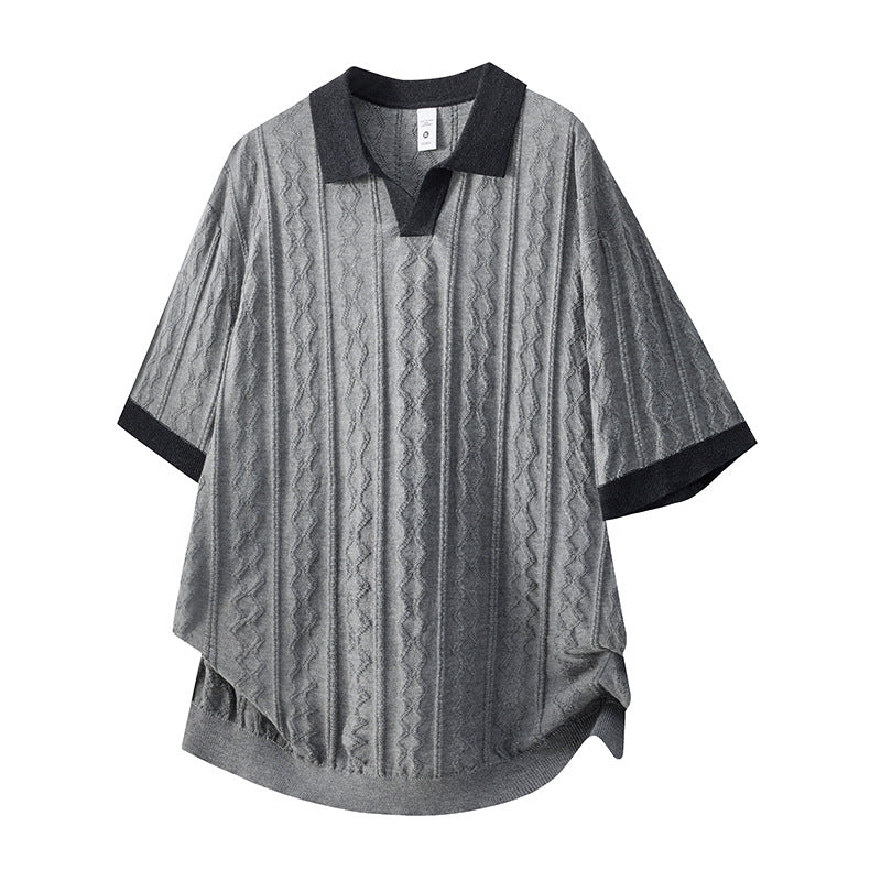 Men's High-End American-Style Heavyweight Short-Sleeve Casual Trendy T-Shirt