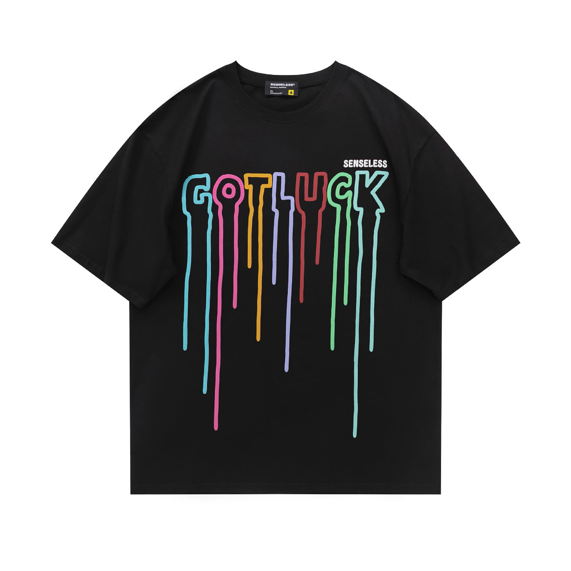Fashion Letter Foaming Printing Men's T Shirt