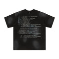 Fashion Inkjet Letter Cotton T-shirt Men