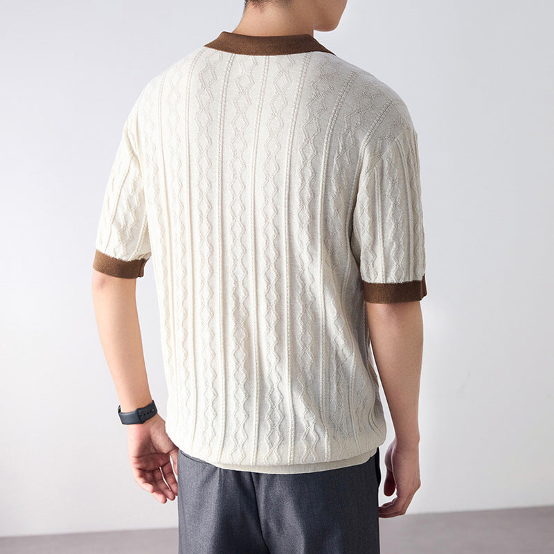 Men's High-End American-Style Heavyweight Short-Sleeve Casual Trendy T-Shirt
