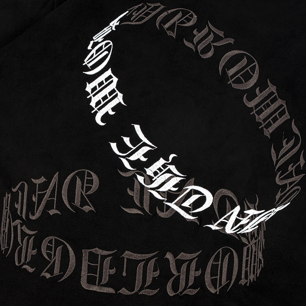 Men's Embroidered Letter Short-sleeved T-shirt