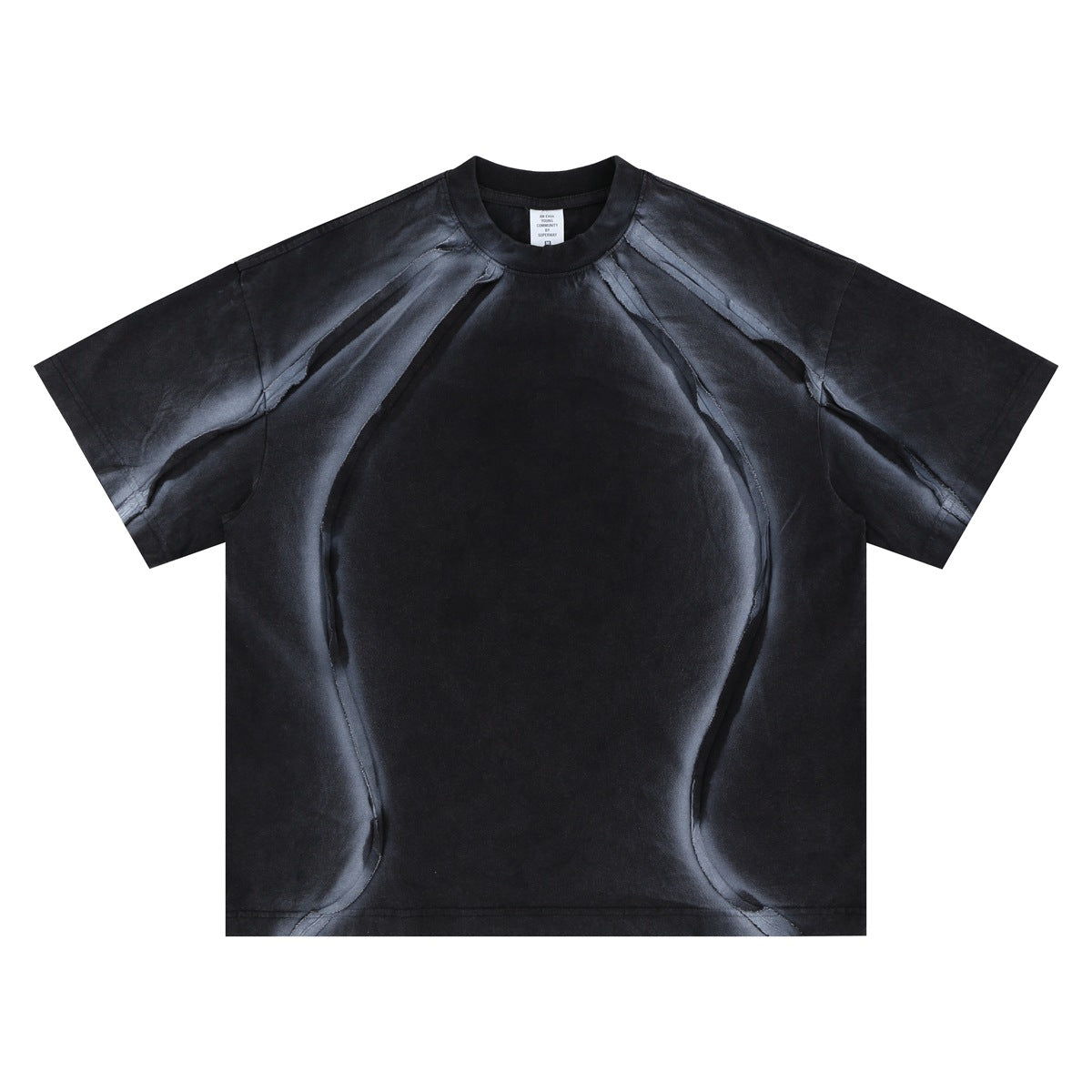 Design-forward Oversized Versatile Crewneck Short-sleeve Top