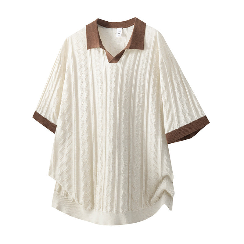 Men's High-End American-Style Heavyweight Short-Sleeve Casual Trendy T-Shirt