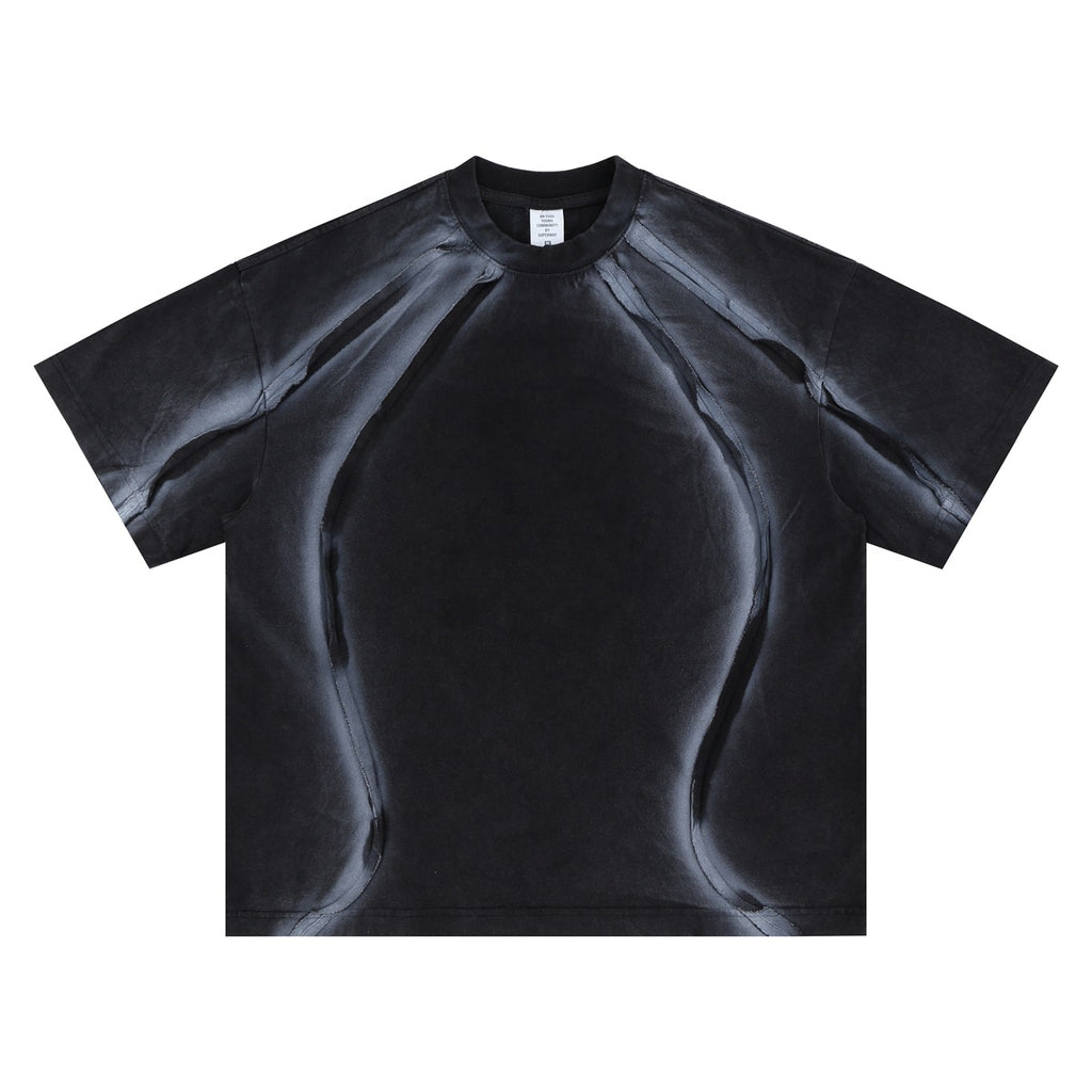 Design-forward Oversized Versatile Crewneck Short-sleeve Top