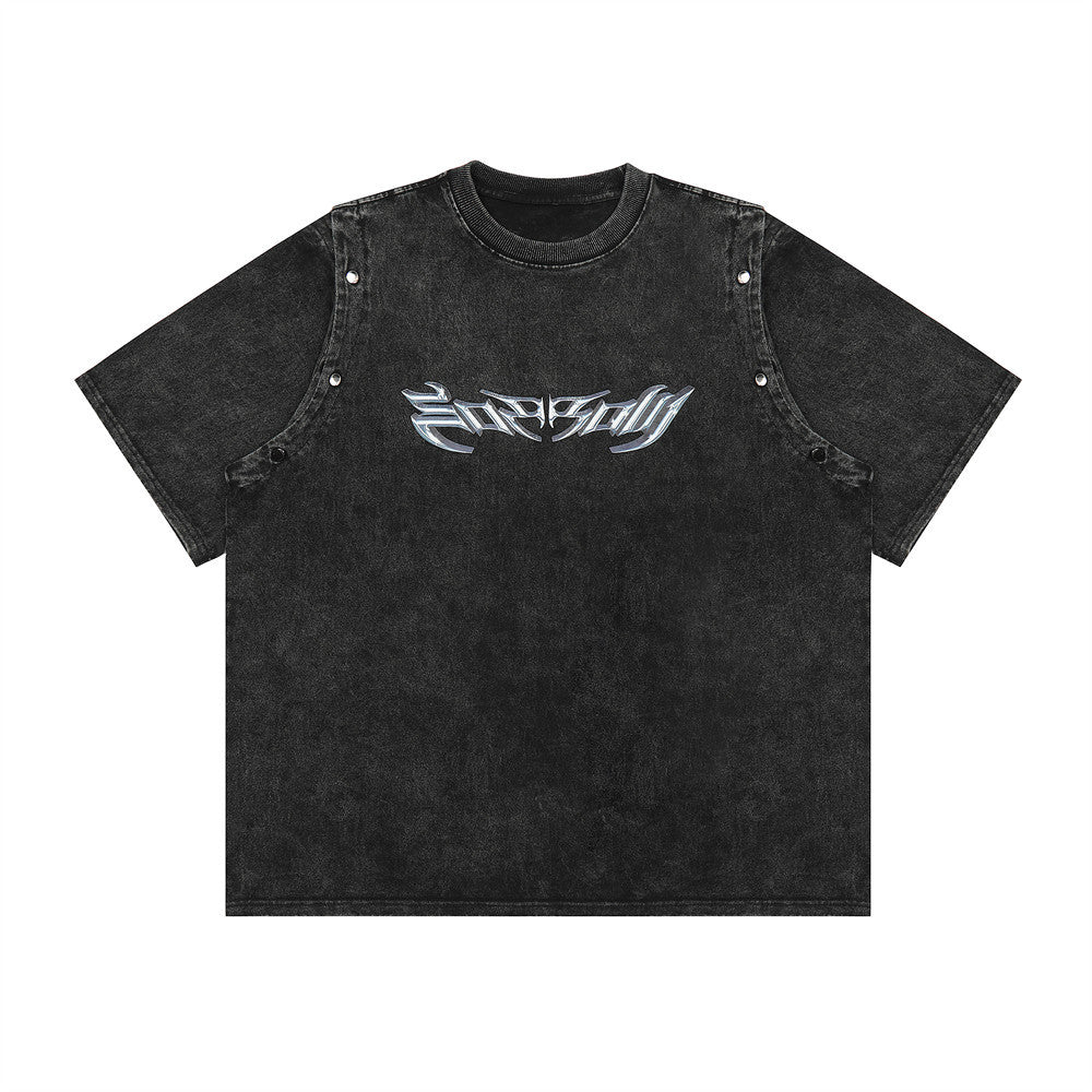 Men's Personalized Punk Letter T-shirt