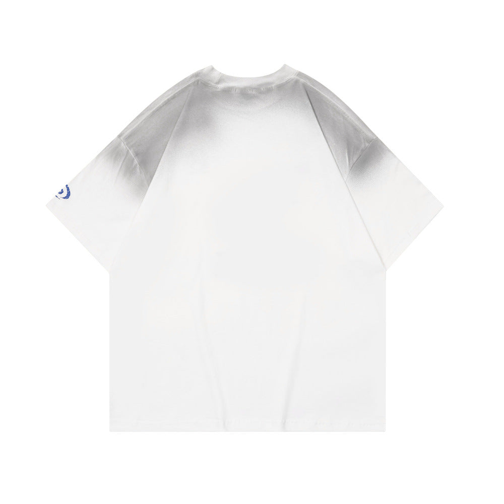 Letter Print Short-sleeve T-shirt Top Male