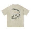 Men's Embroidered Letter Short-sleeved T-shirt