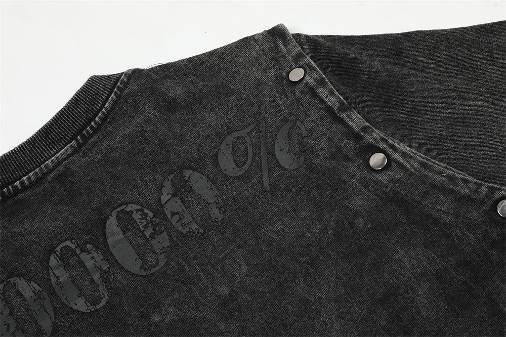 Men's Personalized Punk Letter T-shirt
