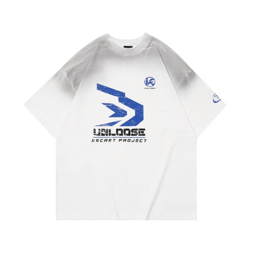 Letter Print Short-sleeve T-shirt Top Male